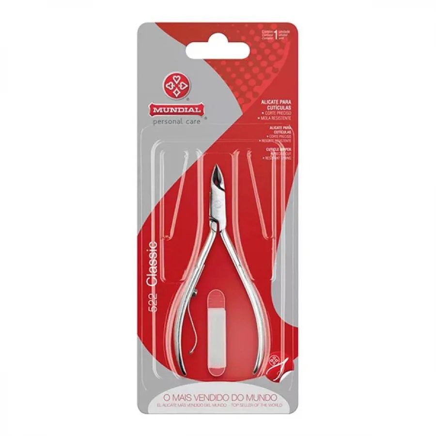Alicate Para Cutícula Mundial R-522 — foto do produto em fundo branco