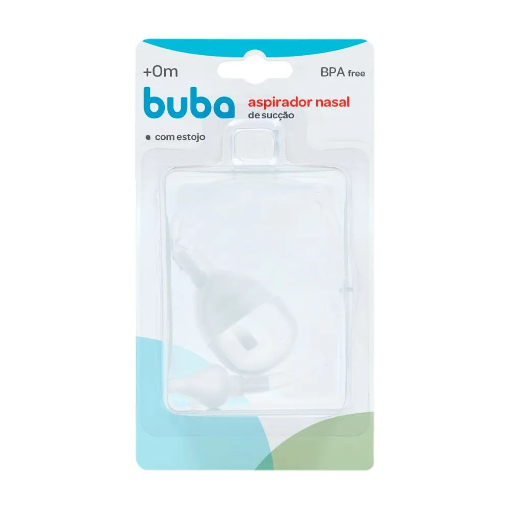 Aspirador Nasal De Succao Buba Com Estojo Transparente 11859 — foto do produto em fundo branco
