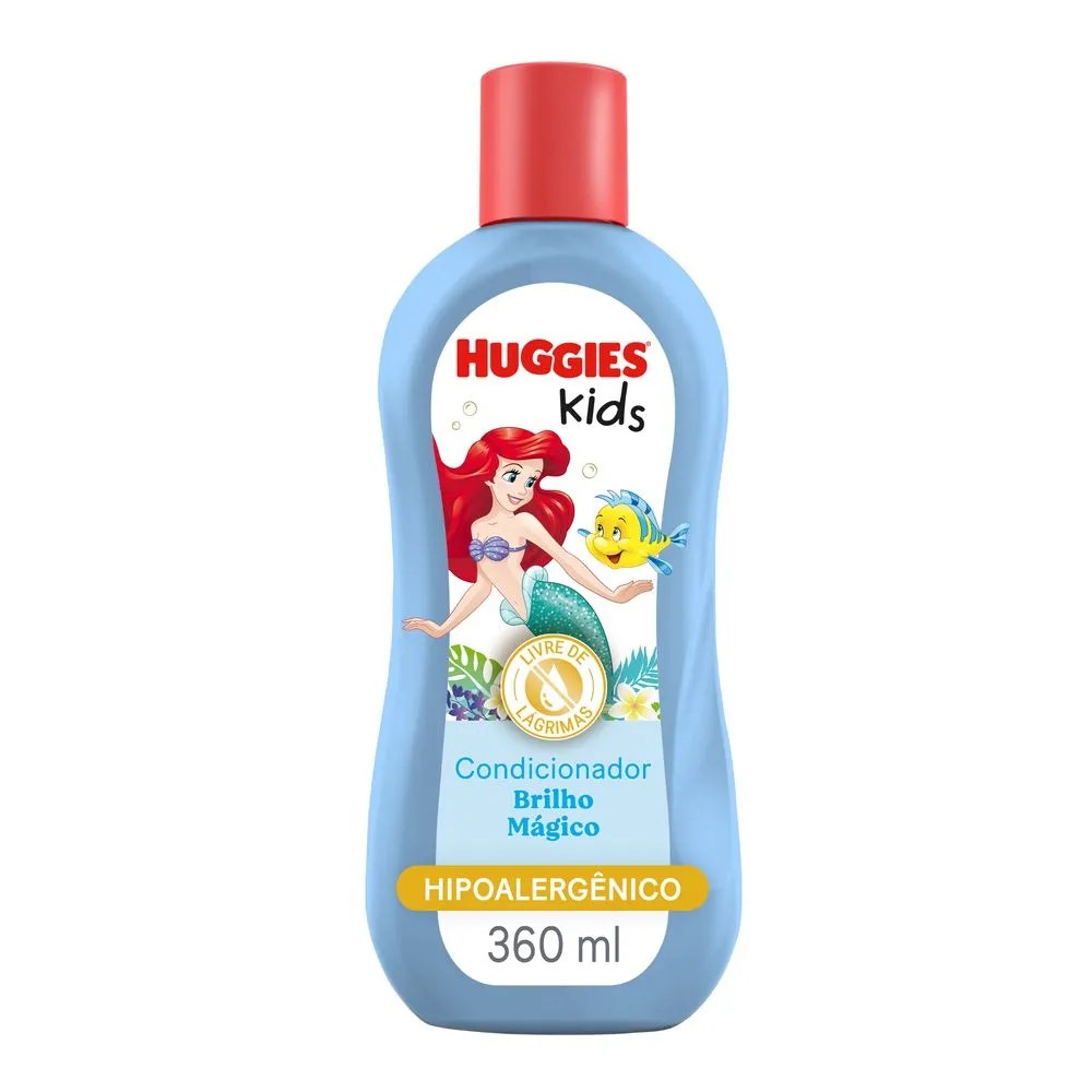 Condicionador Huggies Kids Brilho Mágico 360ml — foto do produto em fundo branco