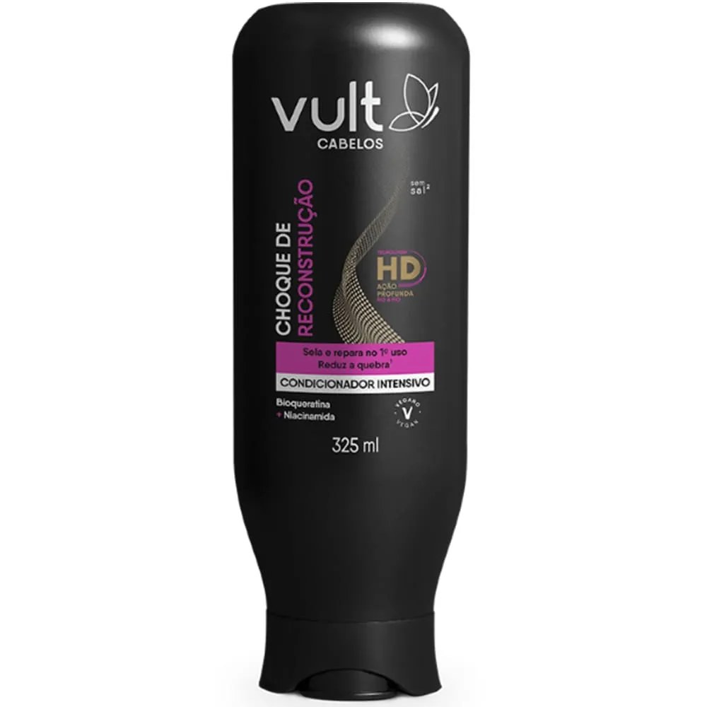 Condicionador Vult Cab 325ml Choque Reconstrucao — foto do produto em fundo branco