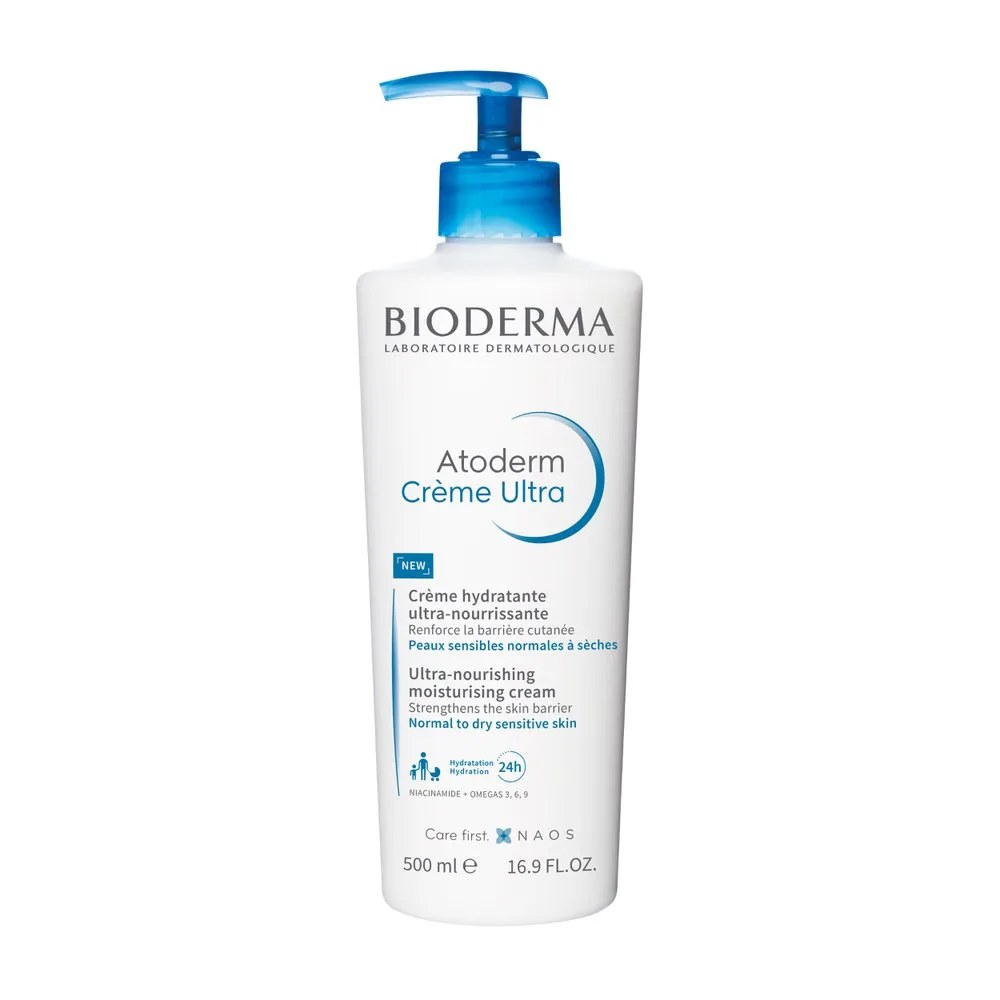 Creme Corporal Hidratante Ultra Bioderma Atoderm 500ml — foto do produto em fundo branco