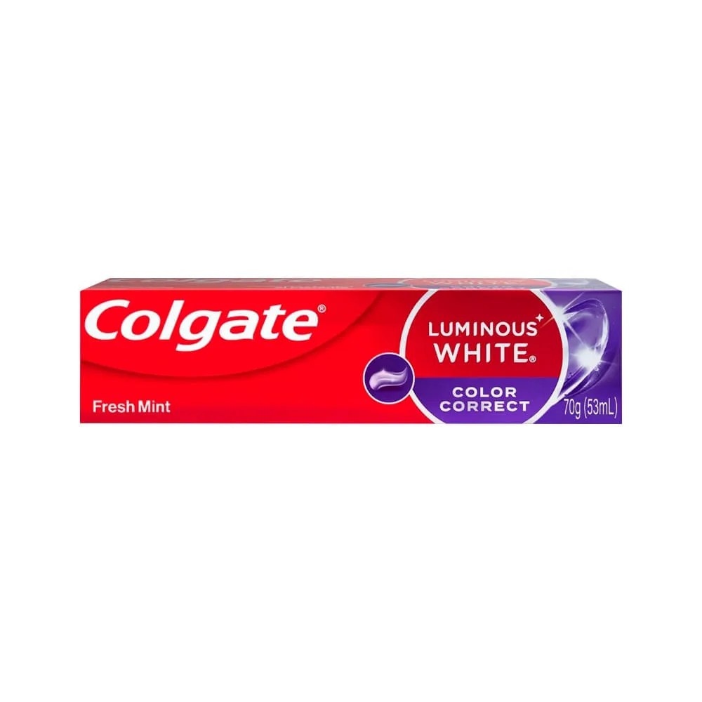 Creme Dental Colgate Luminous White Color Correct 70gr — foto do produto em fundo branco