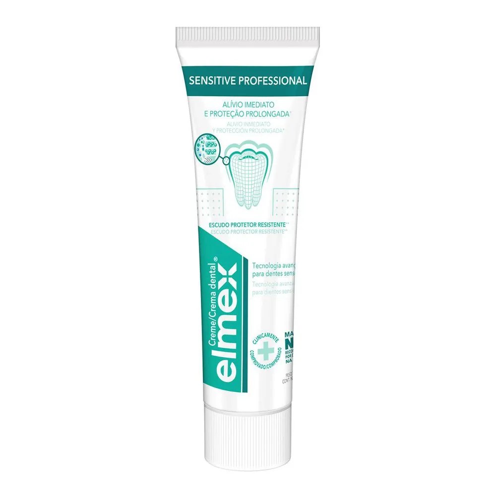 Creme Dental Elmex Sensitive Professional 75g — foto do produto em fundo branco