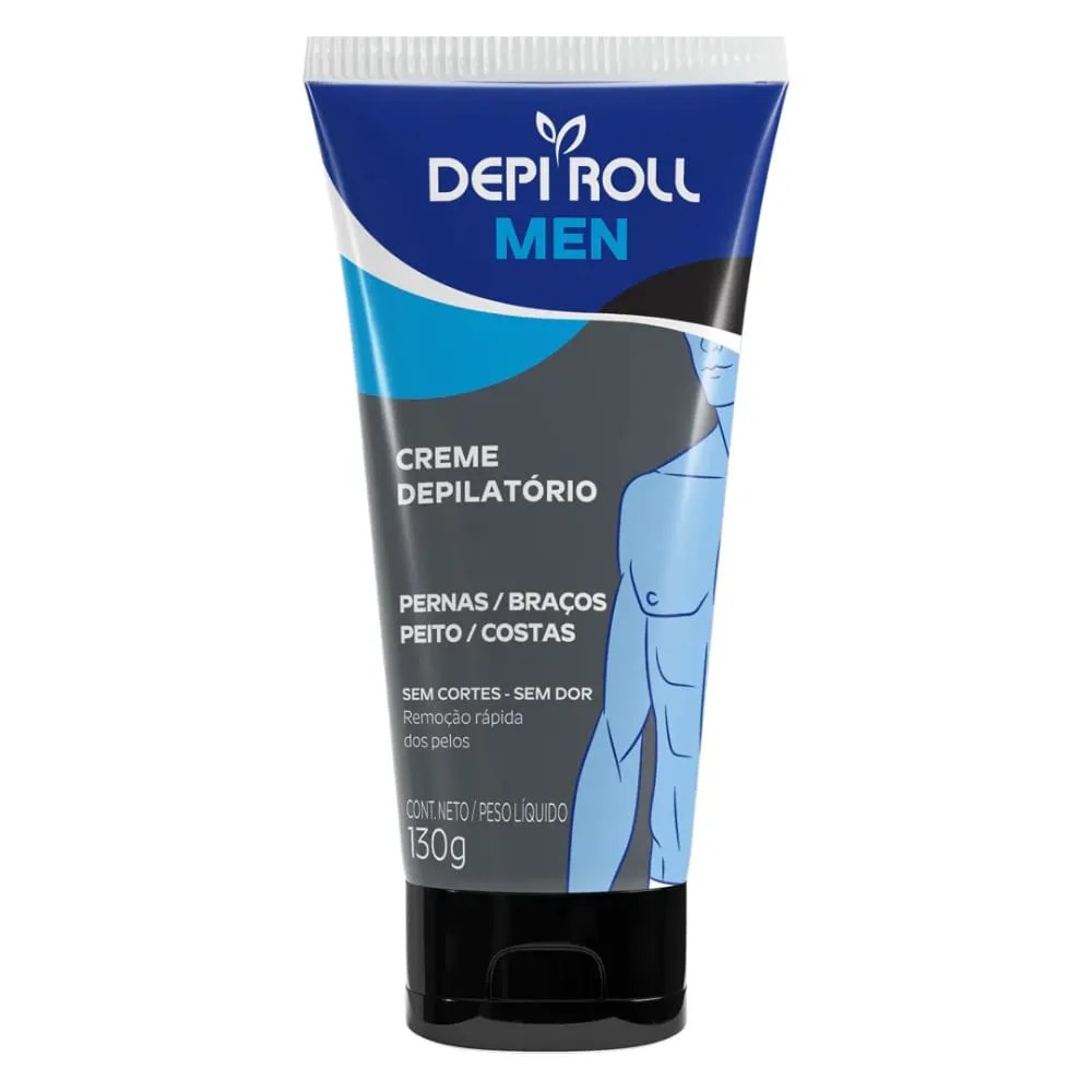 Creme Depilatório Depi Roll Corporal Men 130g — foto do produto em fundo branco