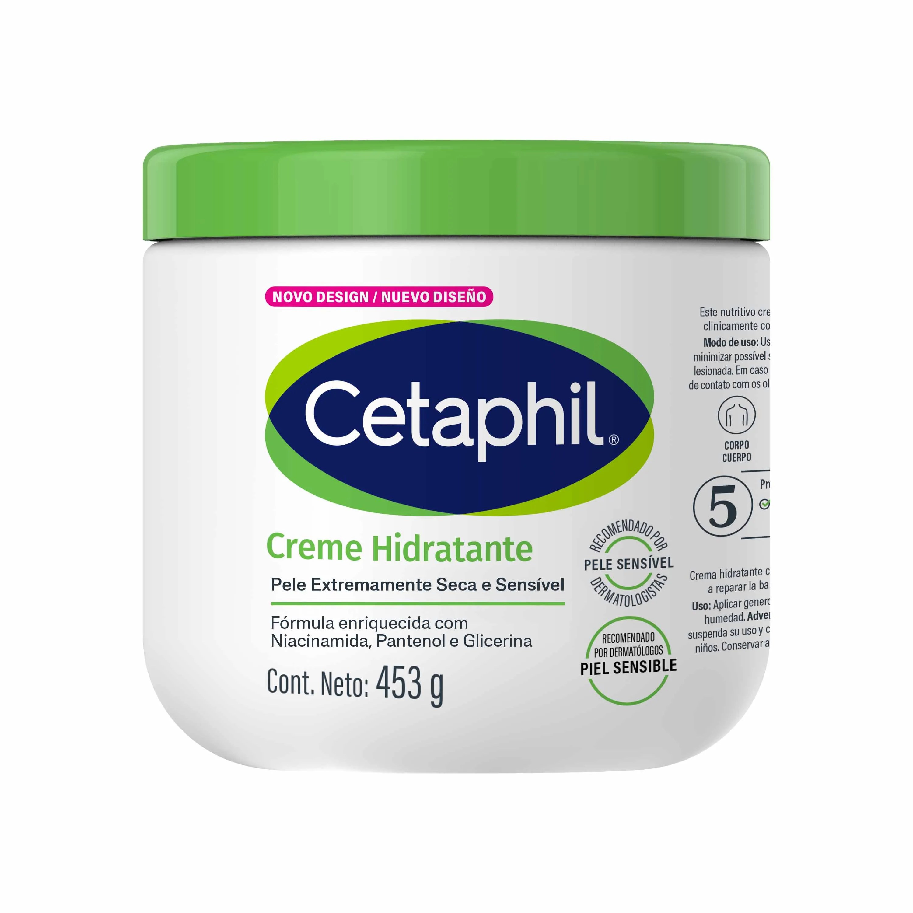Creme Hidratante Cetaphil 453g — foto do produto em fundo branco