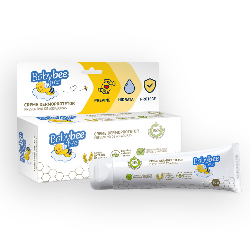 Creme Para Assadura Baby Bee Free 60gr Dermoprotetora — foto do produto em fundo branco