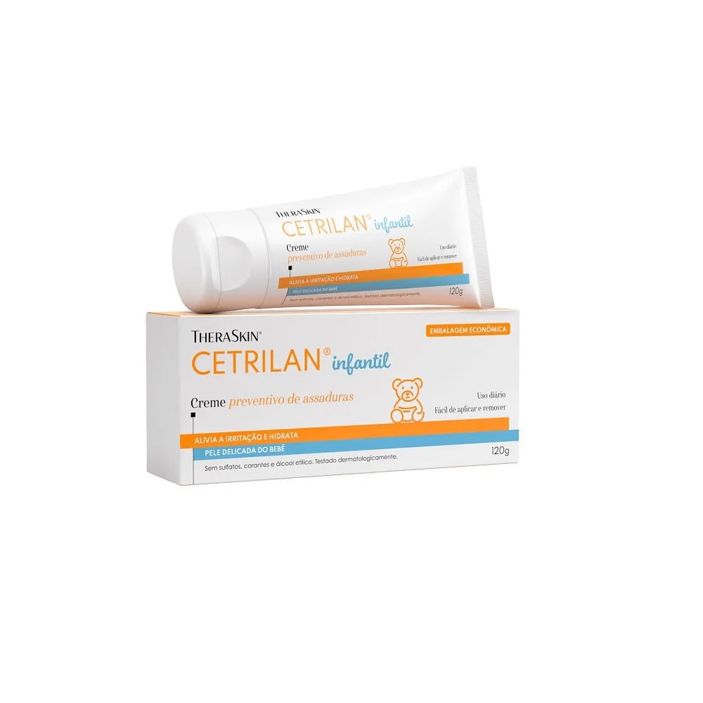 Creme Para Assaduras Cetrilan 120g — foto do produto em fundo branco