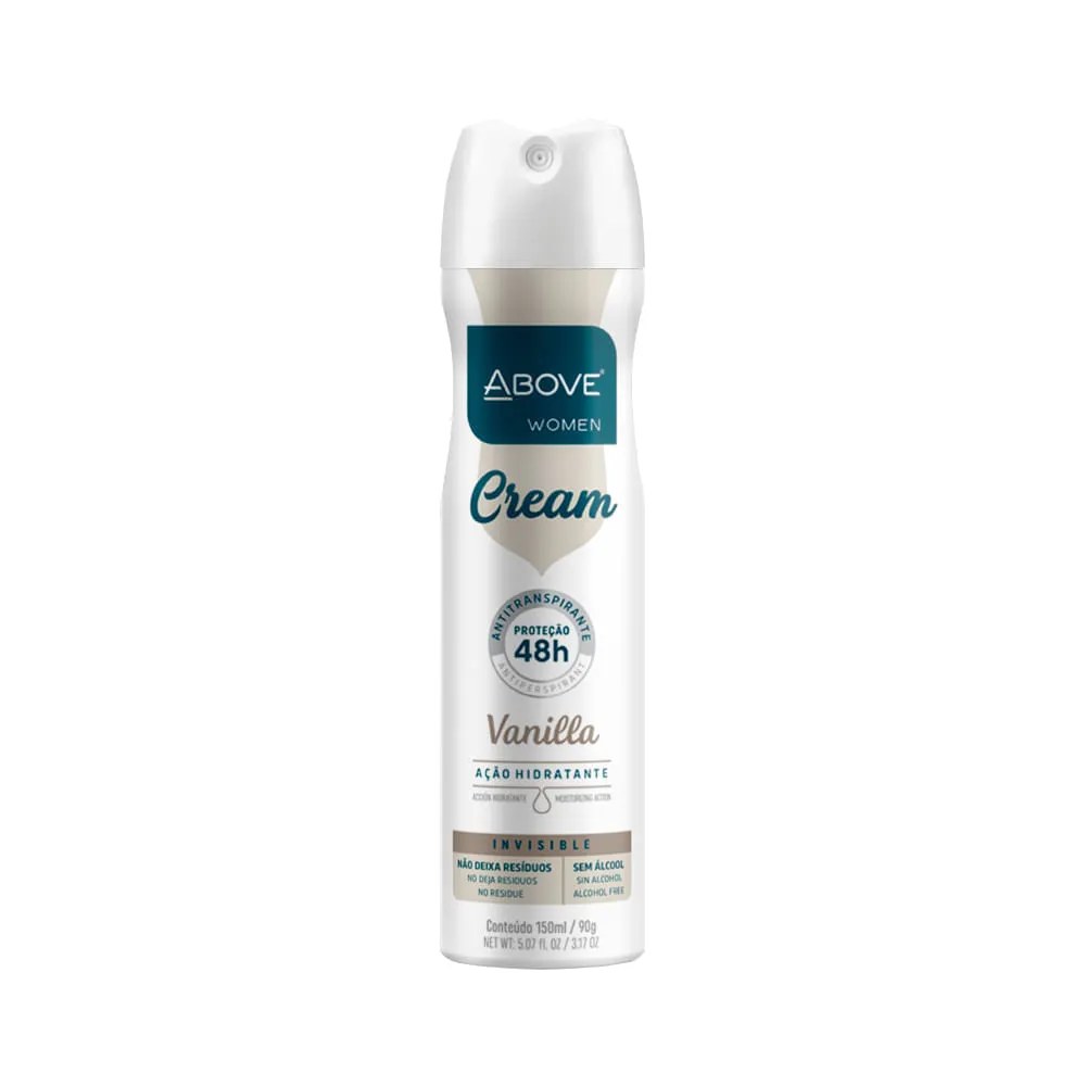 Desodorante Above Feminino Cream 150ml Vanilla — foto do produto em fundo branco