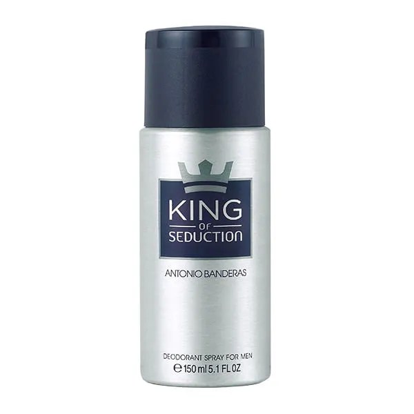 Desodorante Antonio Banderas King Of Seduction 150ml — foto do produto em fundo branco