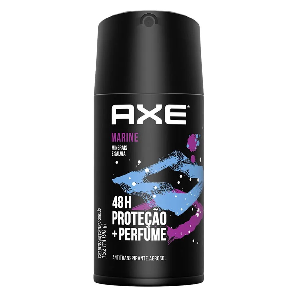Desodorante Axe Masculino 152ml Marine — foto do produto em fundo branco