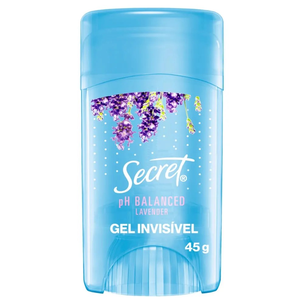 Desodorante Secret Feminino 45gr Stick Ph Balanced Lavander — foto do produto em fundo branco