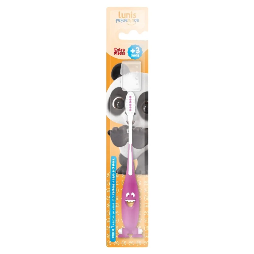 Escova De Dente Lunis Pequeninos Extra Macia 1 Unidade — foto do produto em fundo branco