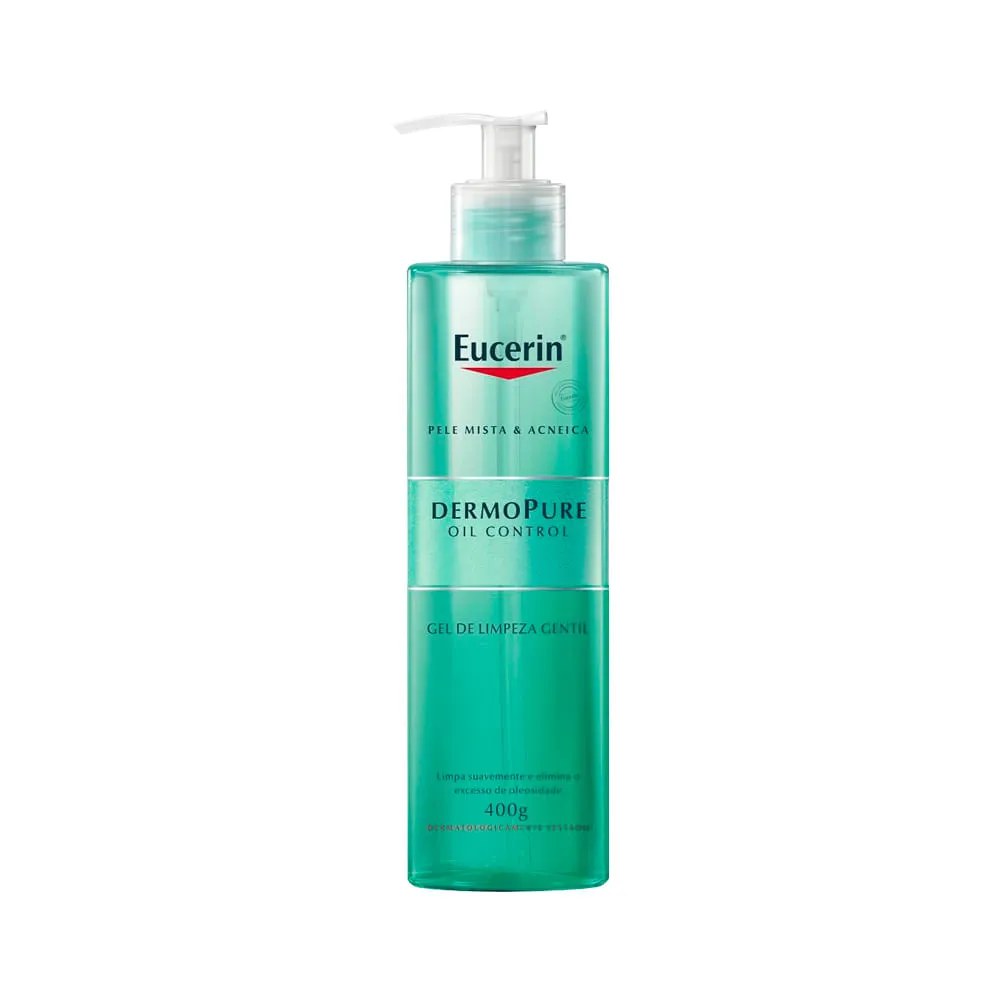 Gel De Limpeza Gentil Eucerin Dermopure Oil Control 400g — foto do produto em fundo branco