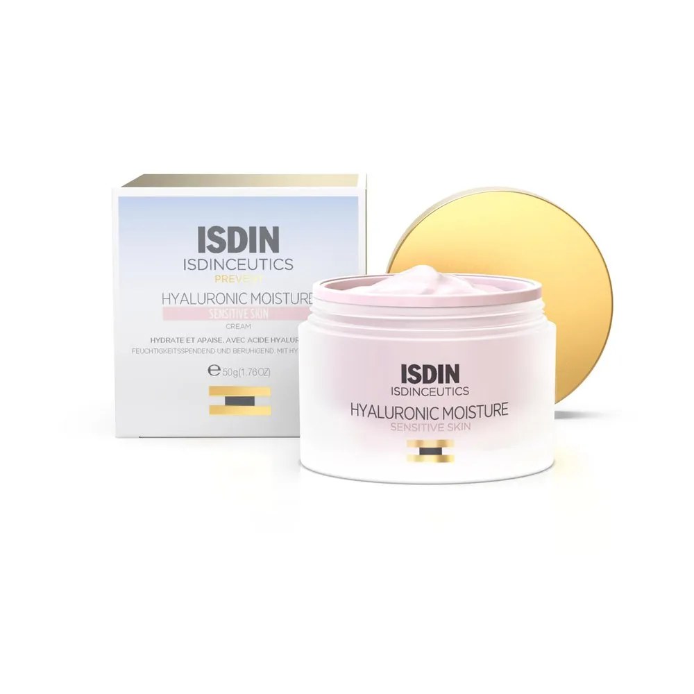 Isdin Hyaluronic Moisture Sensitive Skin Creme 50gr — foto do produto em fundo branco