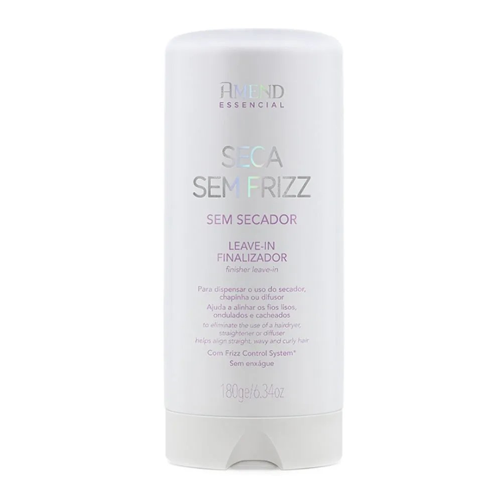 Leave-in Finalizador Amend Essencial Seca Sem Frizz 180ml — foto do produto em fundo branco