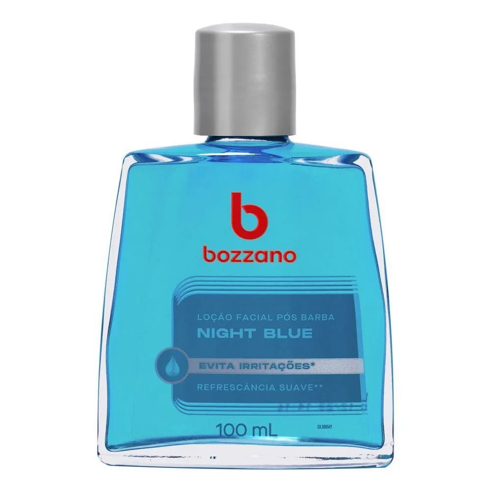Loção Bozzano Para Barba Night Blue 100ml — foto do produto em fundo branco