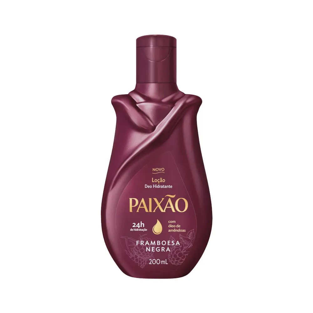 Locao Paixao 200ml Framboesa Negra — foto do produto em fundo branco