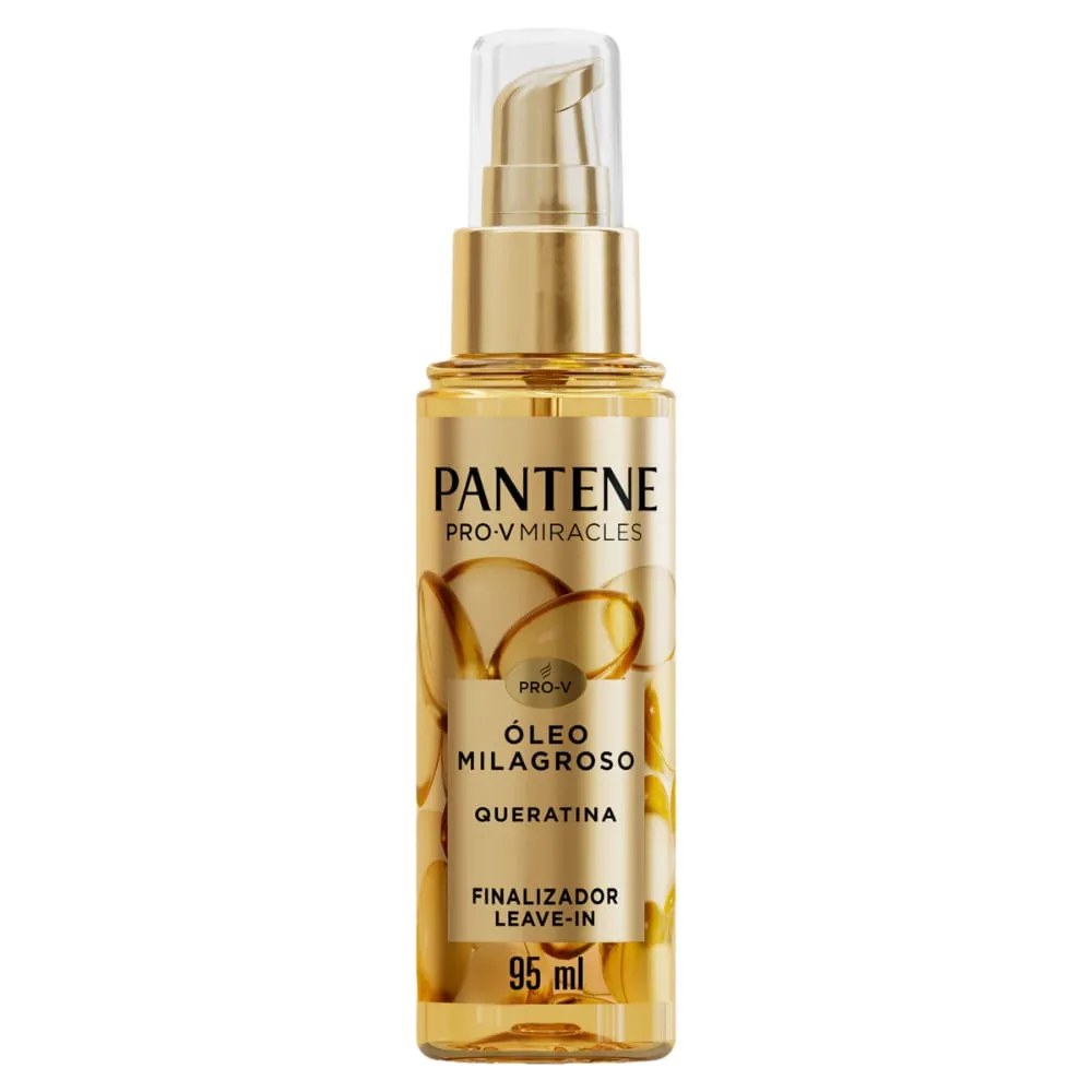 Oleo Milagroso Finalizador Leave-in Pantene Pro-v Miracles Queratina 95ml — foto do produto em fundo branco