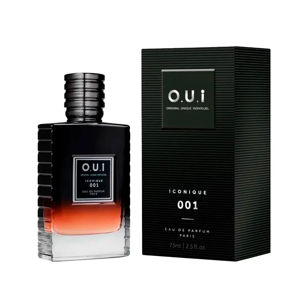 Perfume Masculino O.u.i. Iconique 001 75ml Edp — foto do produto em fundo branco