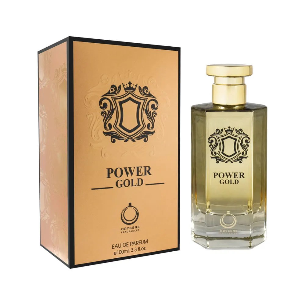 Perfume Masculino Orygens Power Gold Edp 100ml — foto do produto em fundo branco
