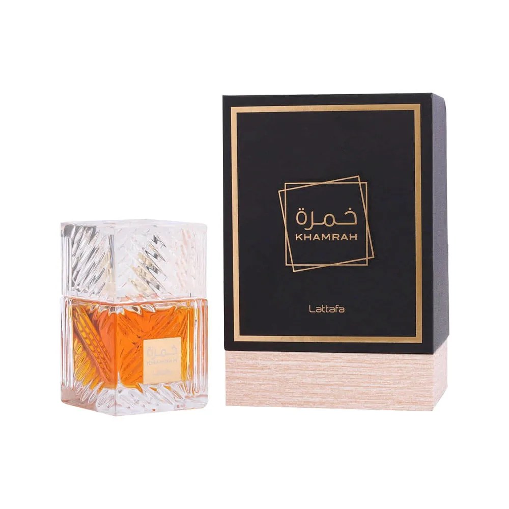 Perfume Unissex Lattafa Khamrah Edp 100ml — foto do produto em fundo branco