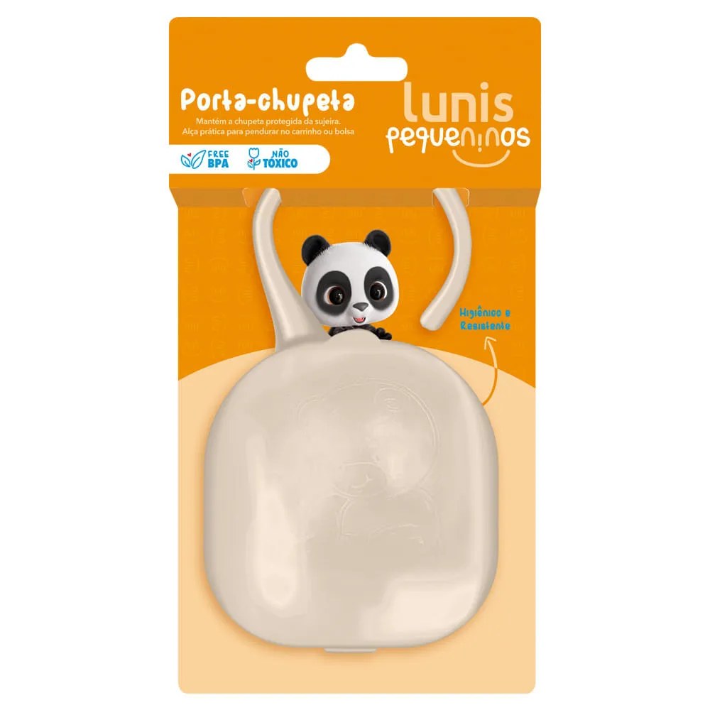 Porta-chupeta Lunis Pequeninos — foto do produto em fundo branco