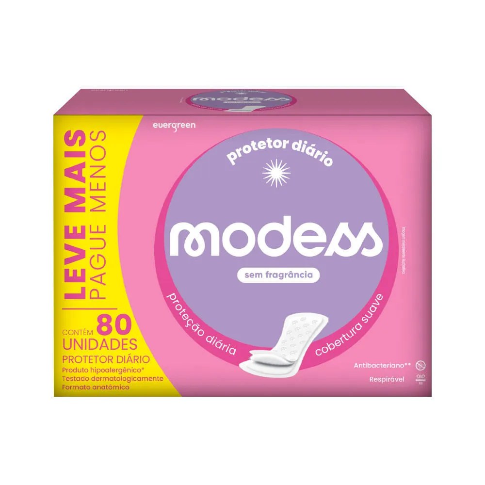 Protetor Diario Modess Com 80 Leve+ Pague- Sem Perfume Especial