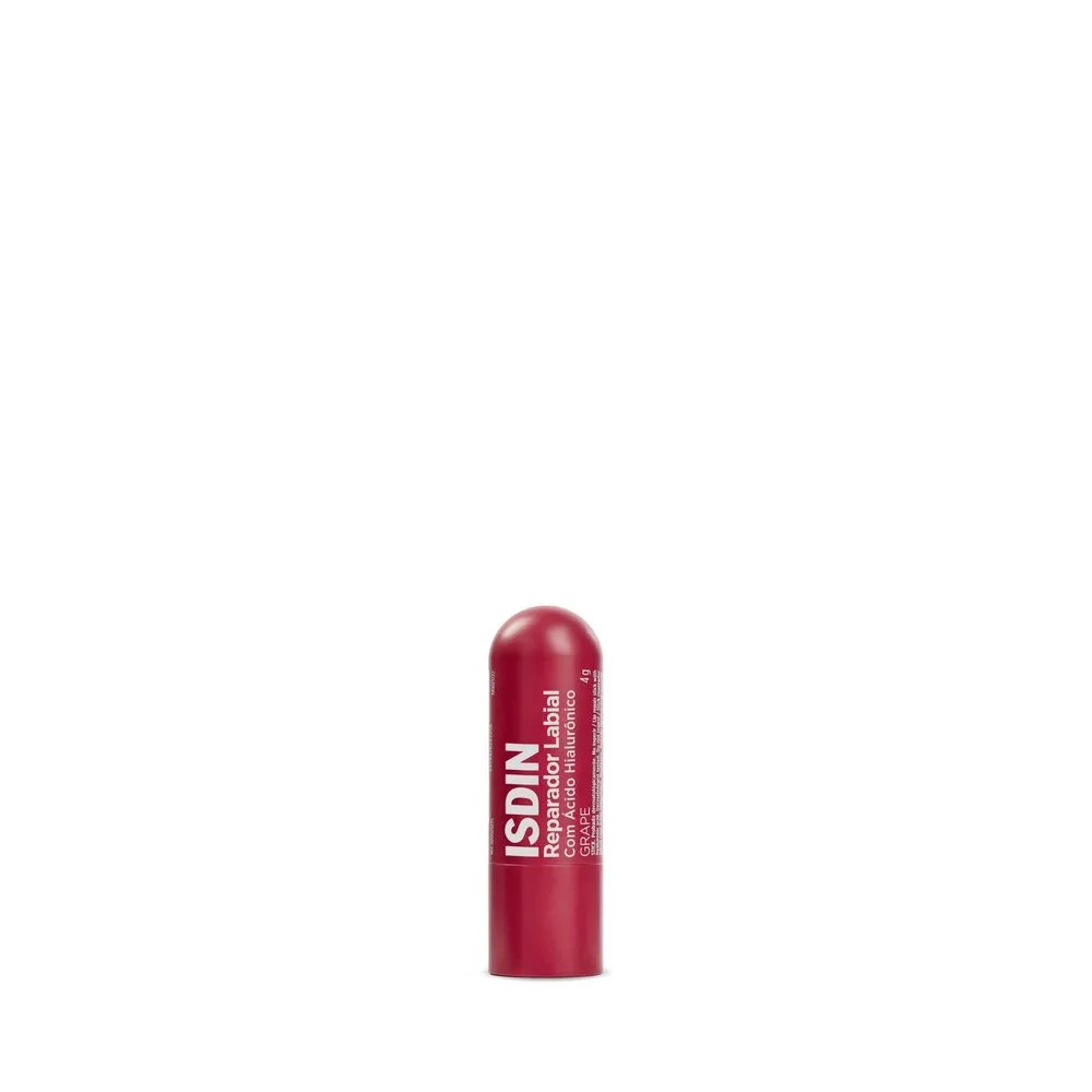 Reparador Labial Isdin Stick Grape 4gr — foto do produto em fundo branco
