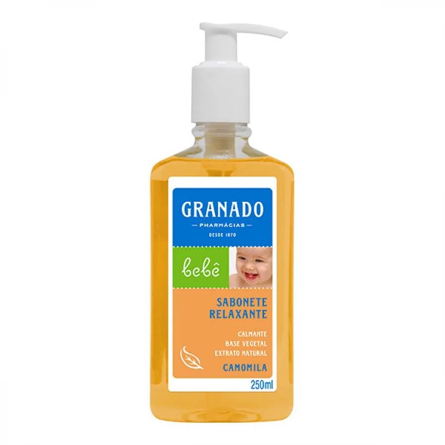 Sabonete Líquido Granado Bebê Camomila 250ml — foto do produto em fundo branco