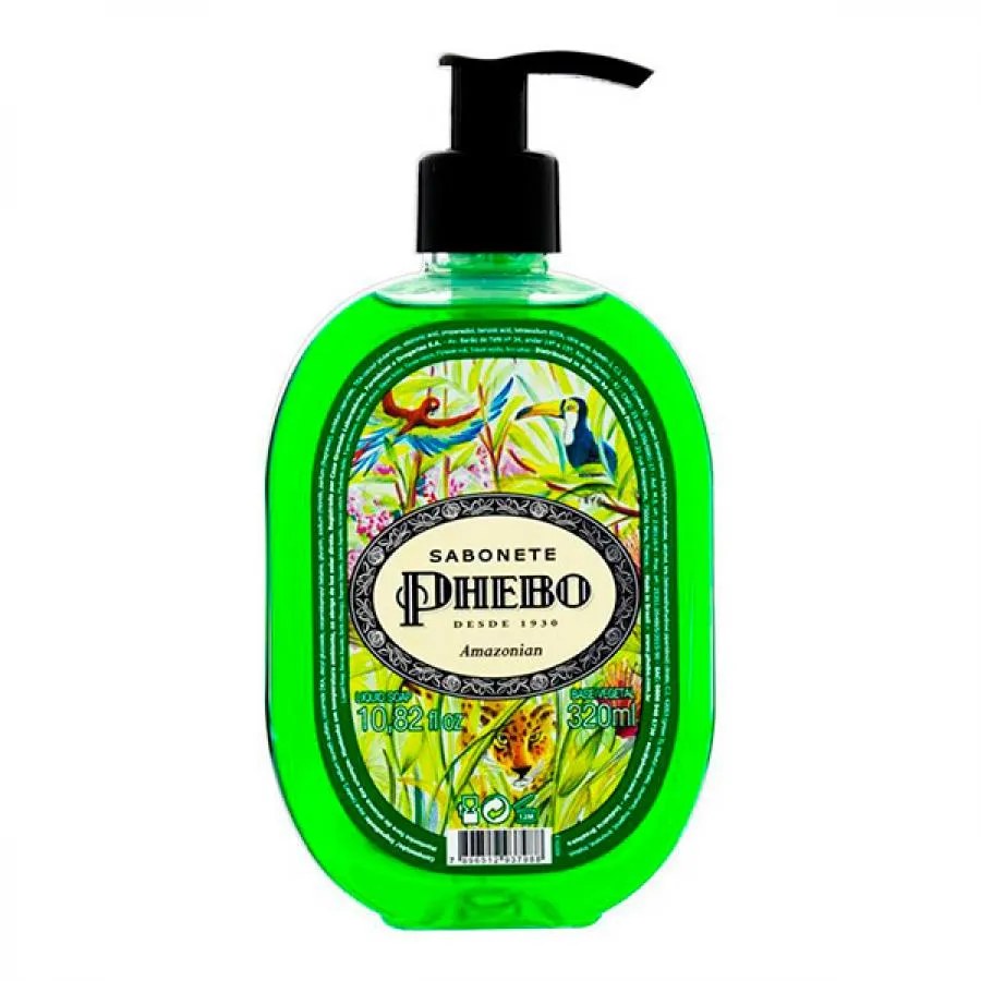 Sabonete Líquido Phebo Amazonian 320ml — foto do produto em fundo branco