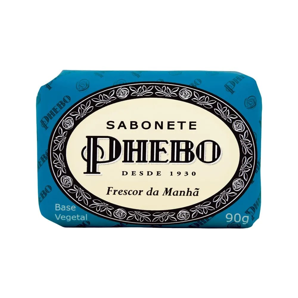 Sabonete Phebo Barra 90gr Frescor Da Manha — foto do produto em fundo branco