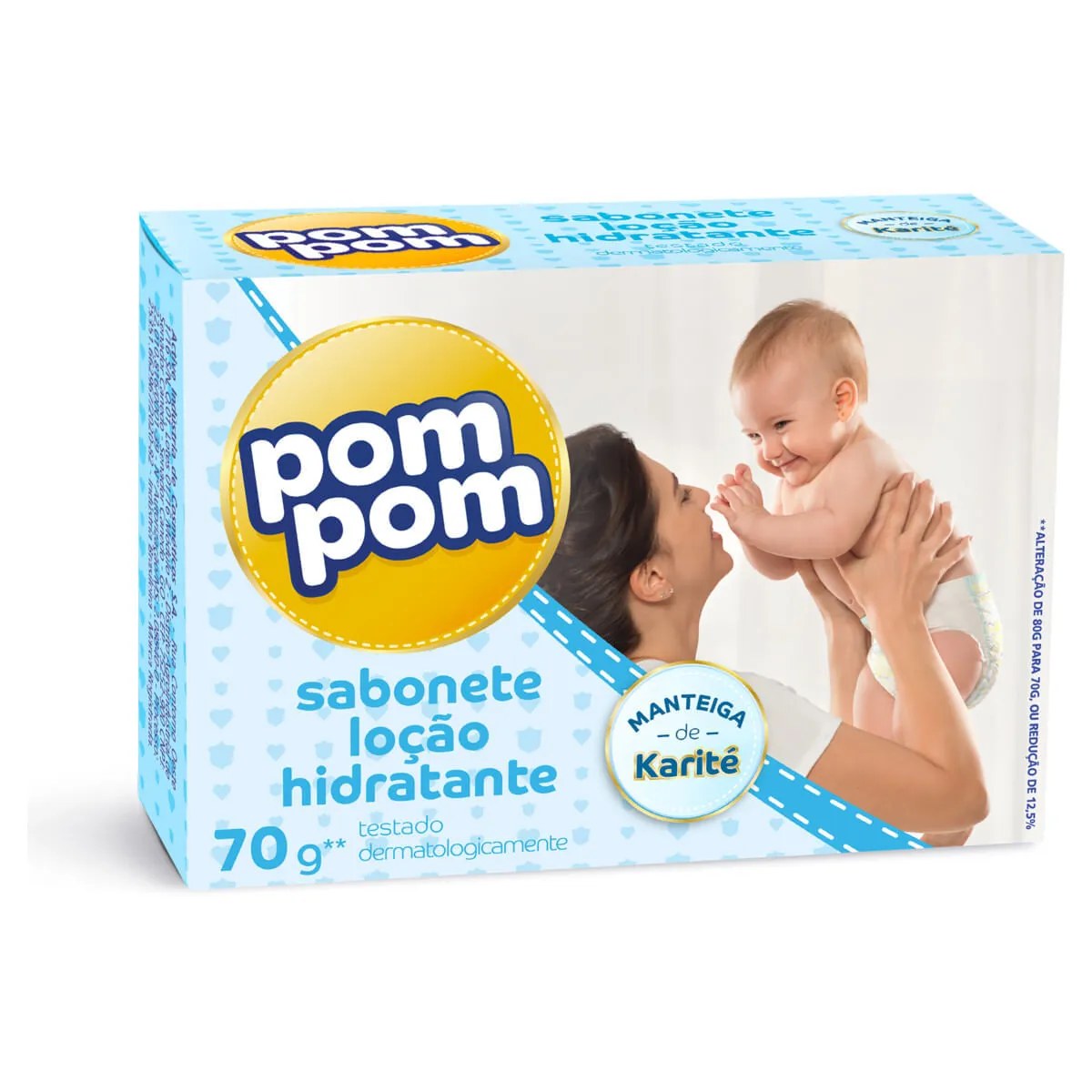 Sabonete Pom Pom Loção Hidratante 70g — foto do produto em fundo branco
