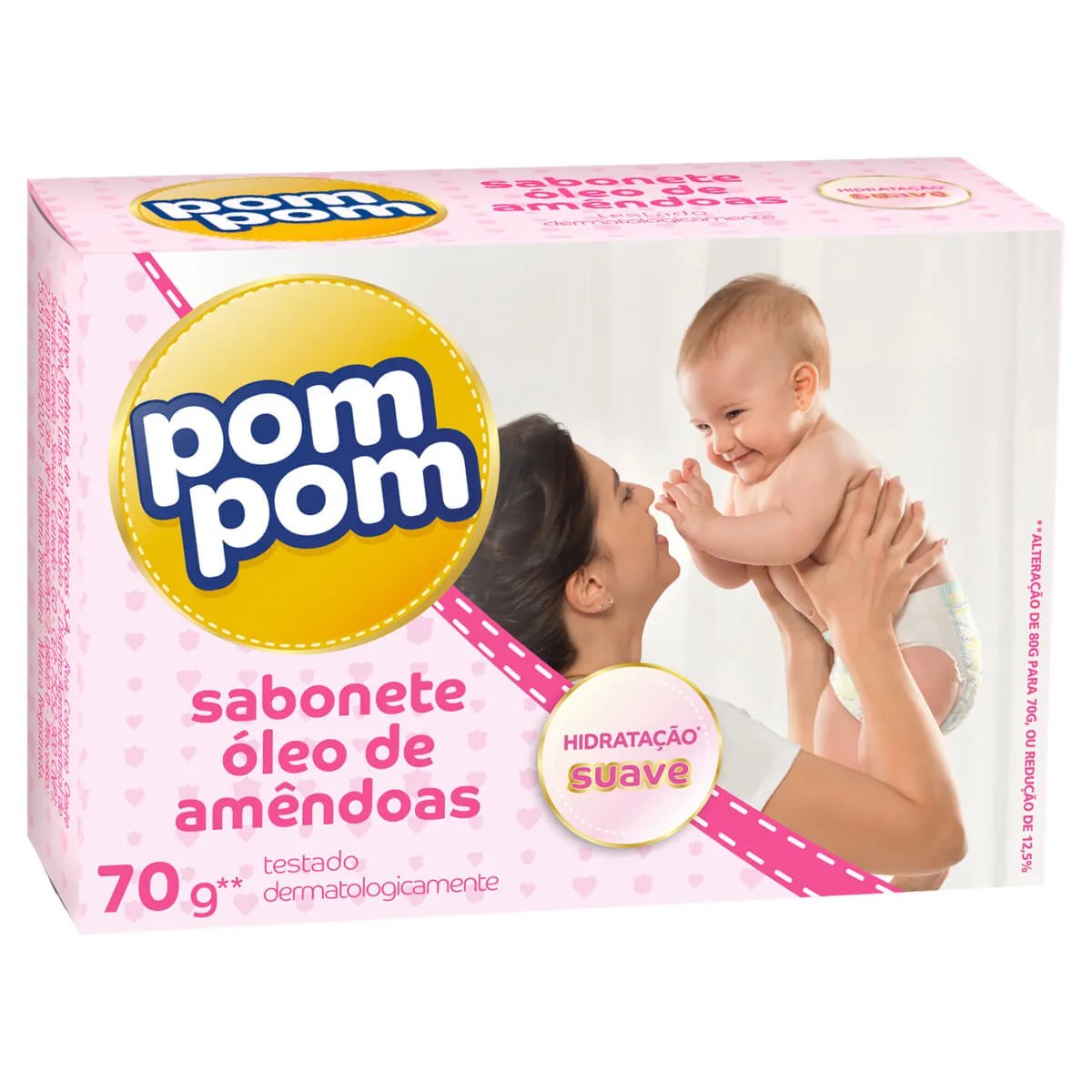 Sabonete Pom Pom Óleo De Amêndoas 70g — foto do produto em fundo branco