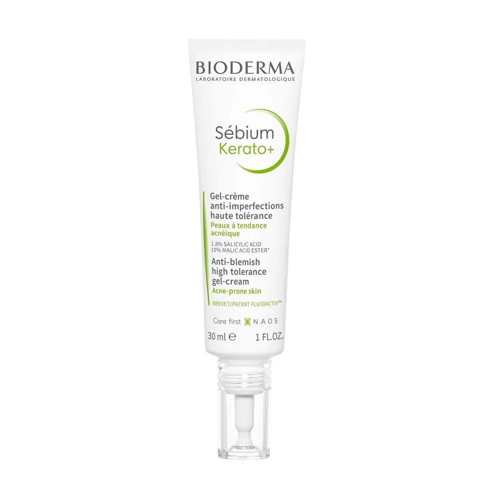 Sebium Kerato+ Bioderma 30ml Gel Creme Anti-imperfeicoes — foto do produto em fundo branco