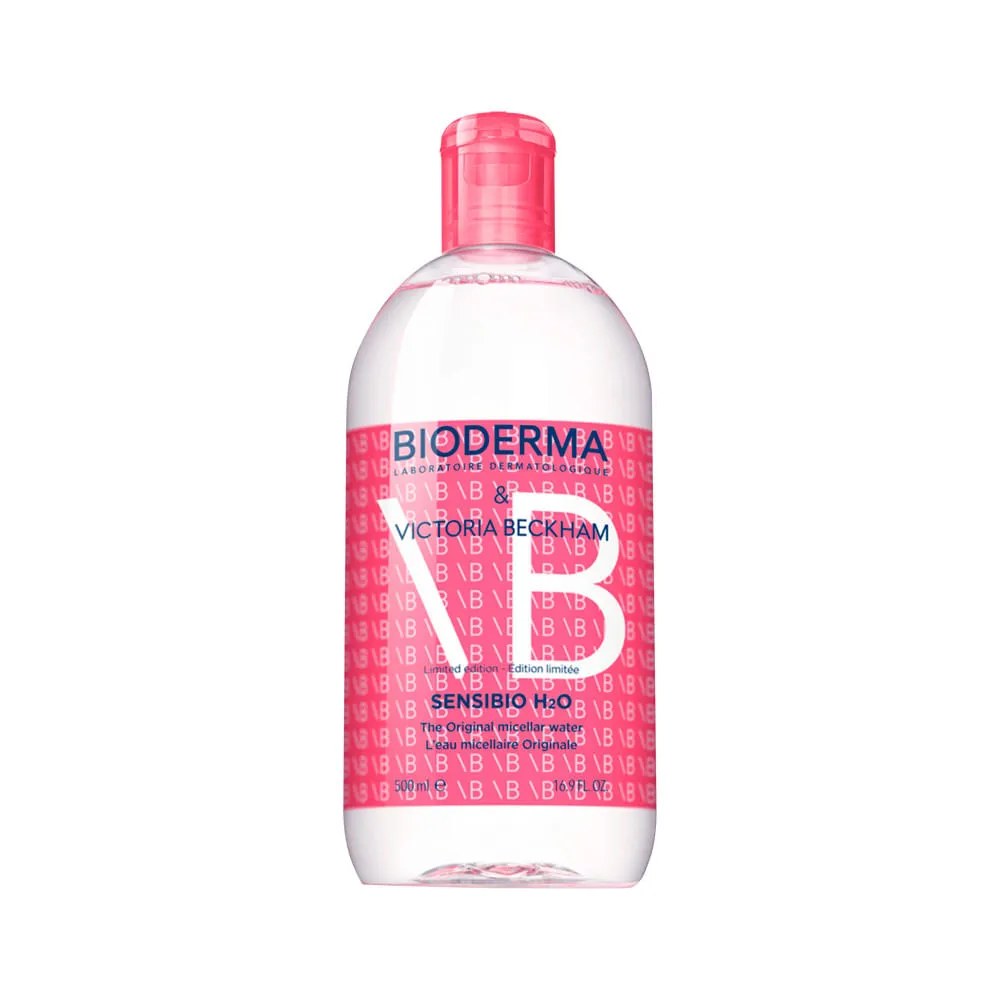 Sensibio H2o Bioderma 500ml Victoria Beckham — foto do produto em fundo branco