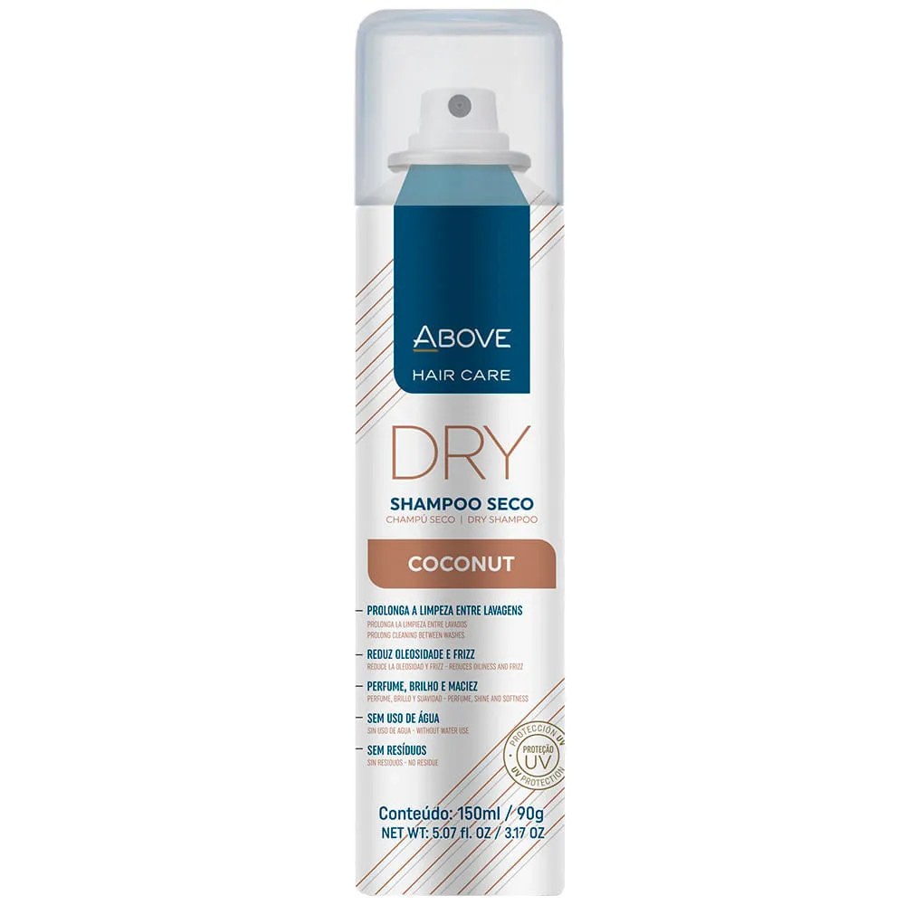 Shampoo Above Seco Dry 150ml Coconut — foto do produto em fundo branco