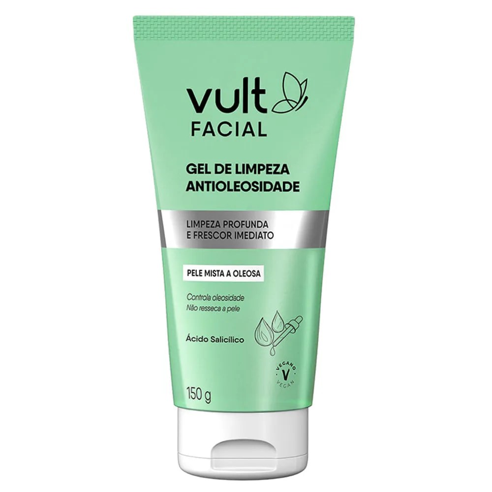 Vult Gel Para Limpeza 150gr Pele Mista A Oleosa — foto do produto em fundo branco